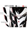 Pegatinas para parabrisas bicolor - Ducati Multistrada 1260 / 1200 DVT 
