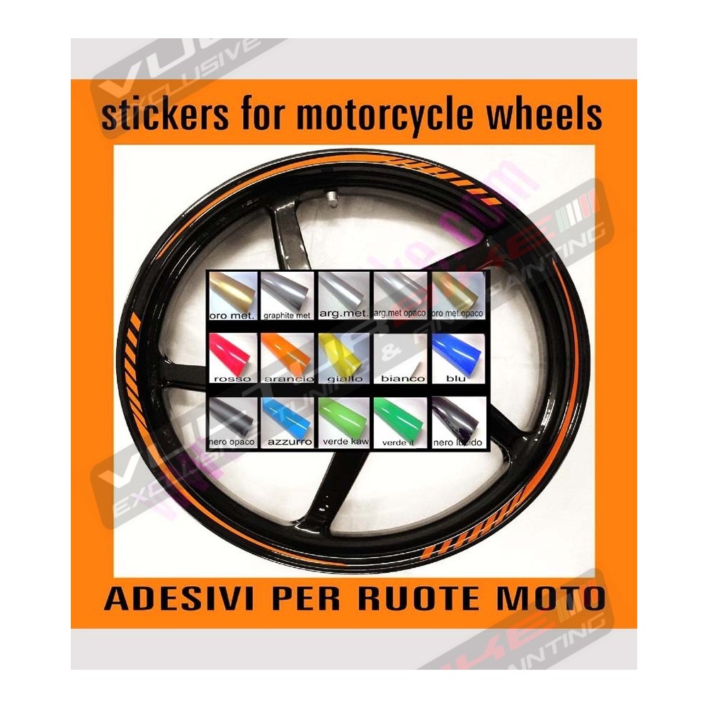 14 Universalaufkleber für Motorradräder 