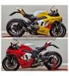 Estensioni carene originali per scarichi Racing - Ducati Panigale V4 2022 / 2024 