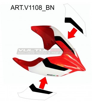 White-black tail stickers - Ducati Panigale / Streetfighter