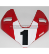 Autocollant blanc avec numéro pour bulle - Ducati Streetfighter V2 / V4 / V4S 