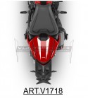 Pegatinas para el modelo de tira de cubrecola monoplaza - Nueva Ducati Monster 937