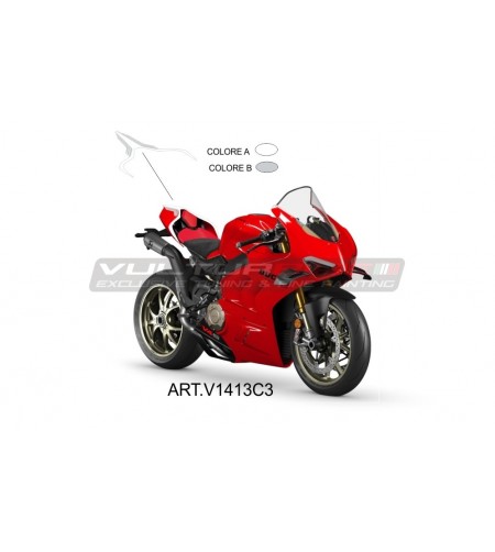 Zweifarbige Aufkleber für Heck - Ducati Panigale V4 2022/23