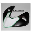 Adesivo bianco con bordo verde per cupolino - Ducati Streetfighter V2 / V4 / V4S 