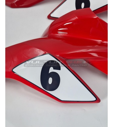 Kit autocollants blanc noir pour panneaux latéraux - Ducati Streetfighter V4 / V4S 