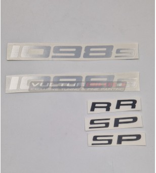 Kit adesivi sigla modello - Ducati 1098/S/SP/R