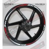 18 autocollants universels pour roues de moto