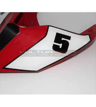 Kit autocollants pour queue moto rouge - Ducati Panigale / Streetfighter V4 / V2
