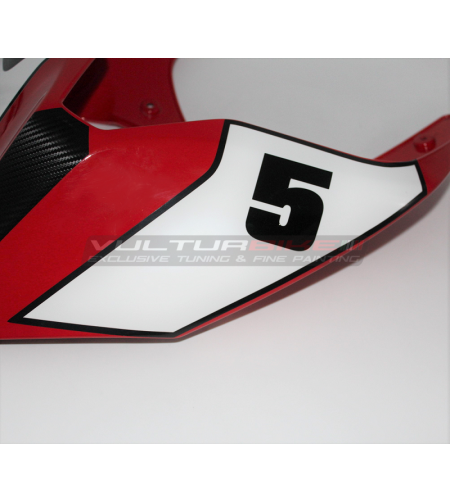 Aufkleber Kit für rotes Motorradheck - Ducati Panigale / Streetfighter V4 / V2
