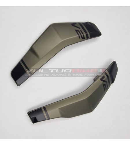 Cover radiatore originali Personalizzati storm green - Ducati Streetfighter V2 