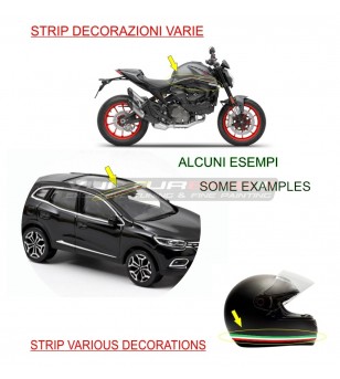 Decorative adhesive profile Italian flag dimensions of your choice