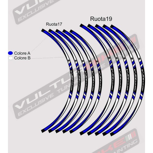 Adesivi personalizzabili per ruote - Suzuki V-strom 