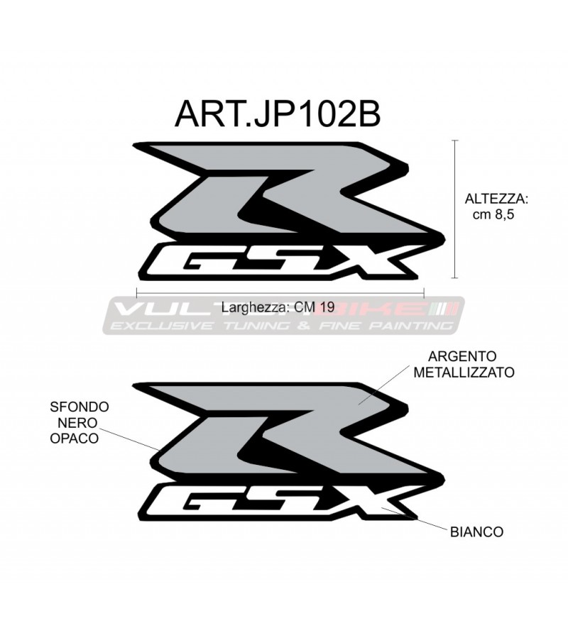 Autocollants carénages latéraux - Suzuki GSX R 1000