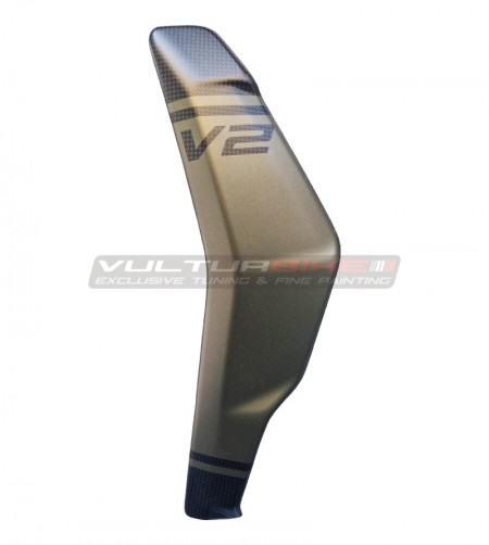 Cover radiatore in carbonio personalizzate per Ducati Streetfighter V2 Storm Green 