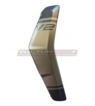 Custom Carbon Radiator Covers for Ducati Streetfighter V2 Storm Green