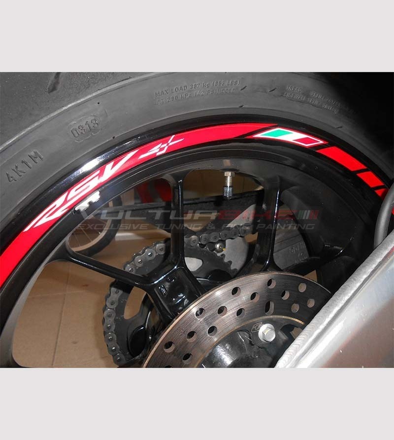 Aprilia RS4 Kit ruote modello racing Adesivi Cerchi 