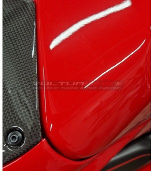 Red painted carbon tank cover - Ducati Panigale / Streetfighter V4 2022 / 2023