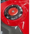 Coperchio serbatoio carbonio verniciato rosso - Ducati Panigale / Streetfighter V4 