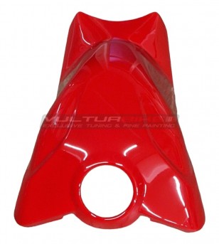 Red painted carbon tank cover - Ducati Panigale V4 2022 / 2023