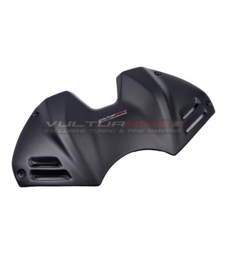 Tapa de batería de fibra de carbono para Ducati Panigale V4