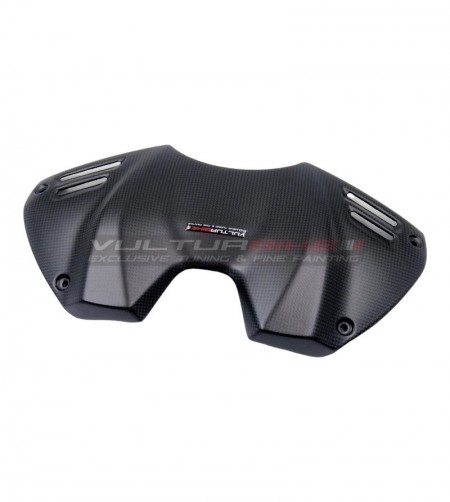 Tapa de batería de fibra de carbono para Ducati Panigale V4