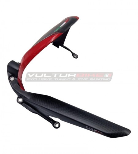 Parafango posteriore carbonio personalizzato con paracatena - Ducati Multistrada V4 / Rally 