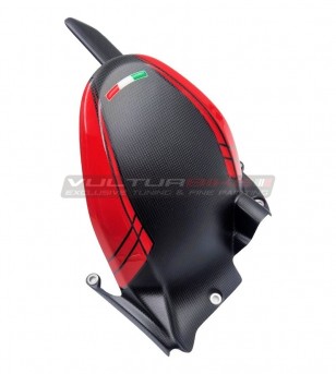 Parafango posteriore carbonio personalizzato con paracatena - Ducati Multistrada V4 / Rally