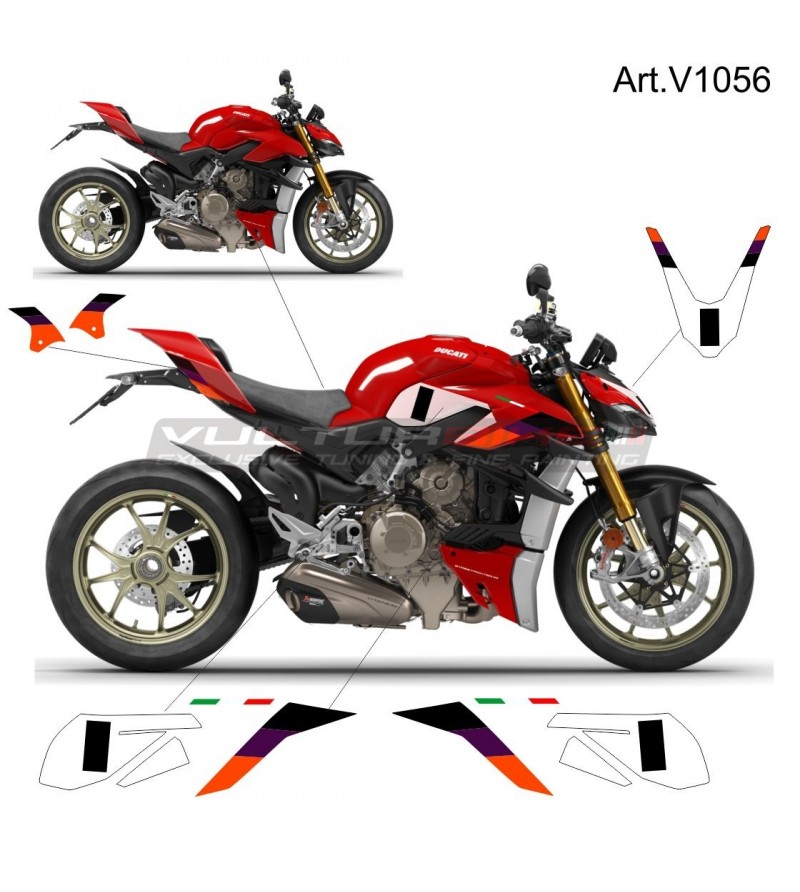 Custom livery compatible with Ducati Streetfighter V4 2020 / 2022