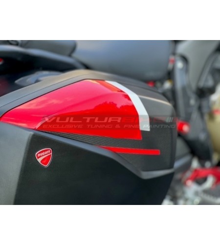 Funda de maletas de fibra de carbono personalizada - Ducati Multistrada V4 / Pikes Peak / Rally