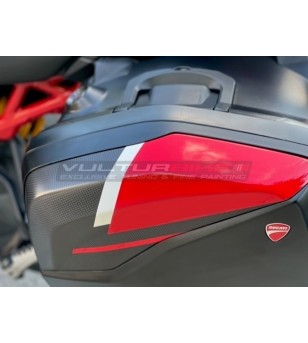 Cover valige in fibra di carbonio personalizzate - Ducati Multistrada V4 / Pikes Peak / Rally