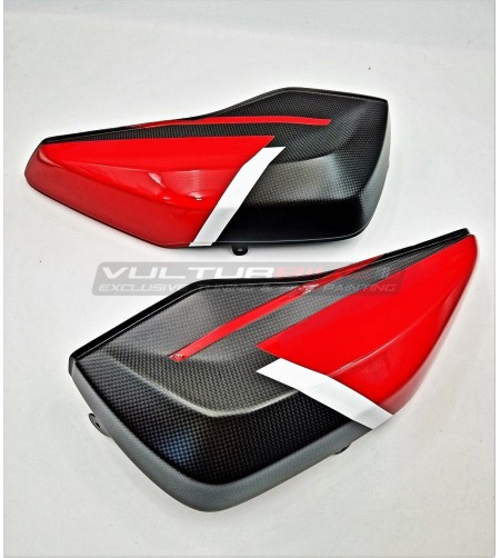 Housse de valise en fibre de carbone personnalisée - Ducati Multistrada V4 / Pikes Peak / Rallye