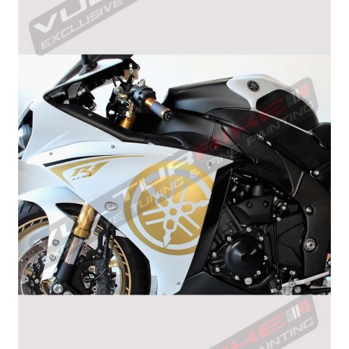 Gold Seite Verkleidung Aufkleber - Yamaha R1 2009/14 