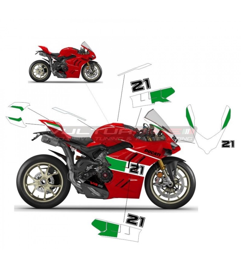 Kit d’autocollants hommage à Troy Bayliss - Ducati Panigale V4 / V4S 2022