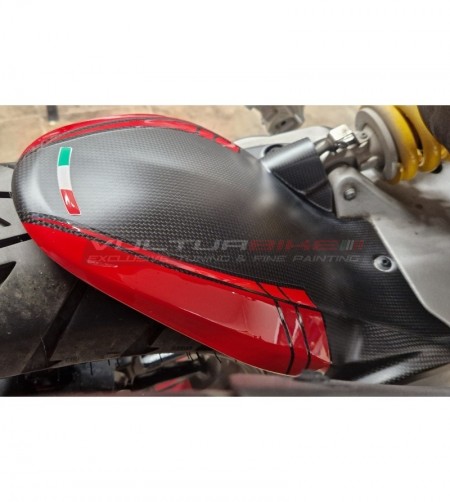 Custom Carbon Rear Fender with Chain Guard - Ducati Multistrada V4 / Rally