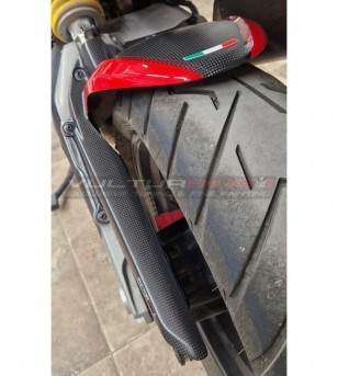 Parafango posteriore carbonio personalizzato con paracatena - Ducati Multistrada V4 / Rally
