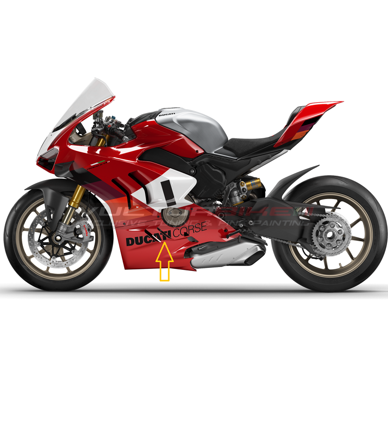 Decalcomanie originali Ducati Corse per carene inferiori Panigale V4