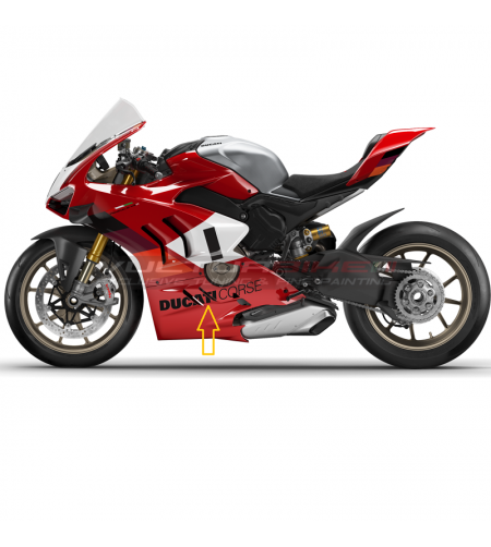 Décalcomanies d’origine Ducati Corse pour Panigale V4 carénages inférieure