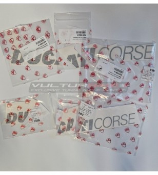 Calcomanías originales Ducati Corse para Panigale V4 lower carenados