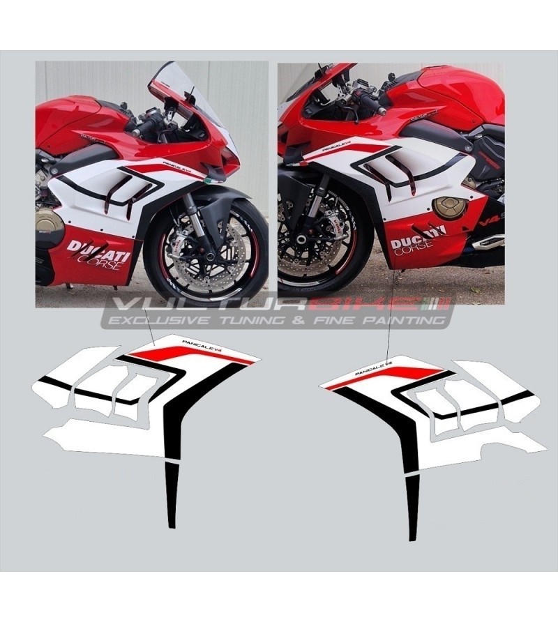 Kit adesivi per fiancate nuova colorazione - Ducati Panigale V4