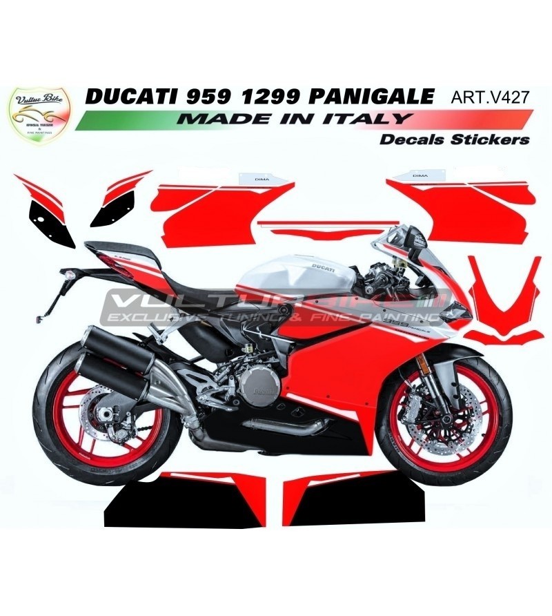 Kit de pegatinas de diseño de aniversario personalizado - Ducati Panigale 1299/959