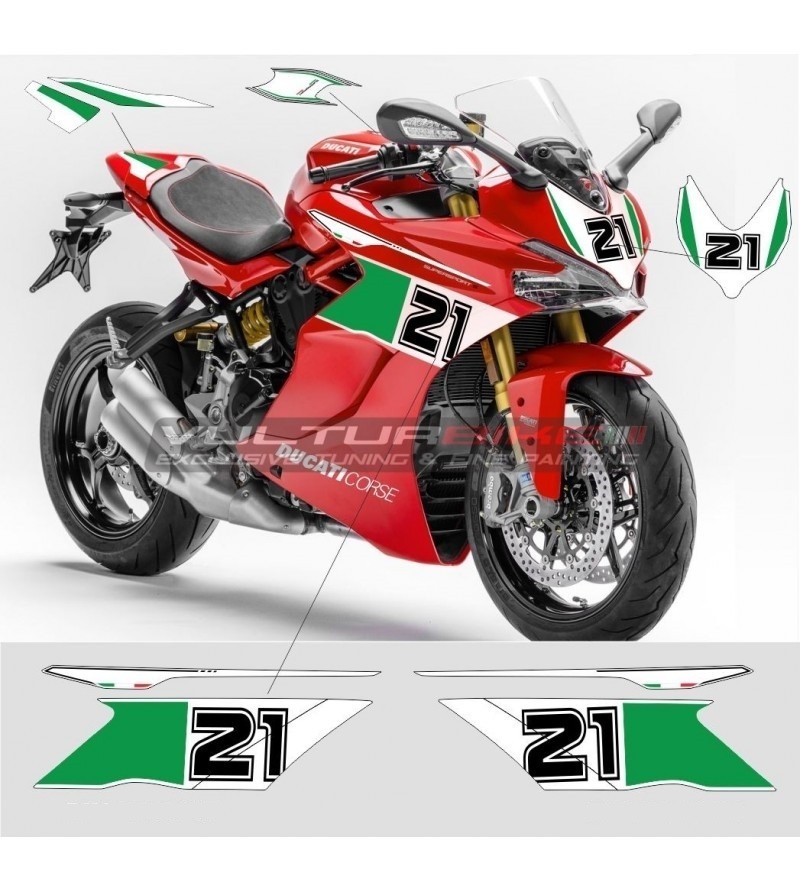 Troy Bayliss Design Aufkleber Kit - Ducati Supersport 939