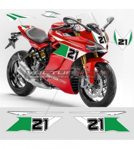 Kit de pegatinas de diseño Troy Bayliss - Ducati Supersport 939