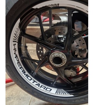 Stickers kit for wide-end wheels - Ducati Hypermotard