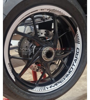 Stickers kit for wide-end wheels - Ducati Hypermotard