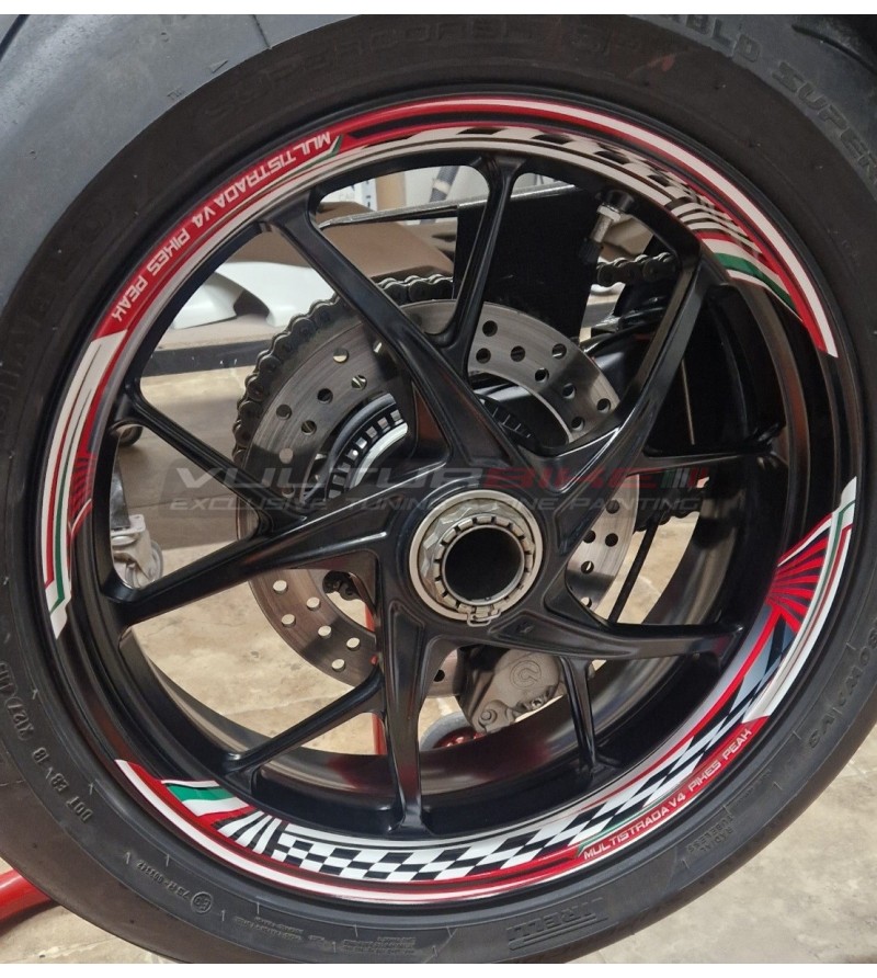 Stickers kit for wheels Ducati Multistrada V4 Pikes Peak