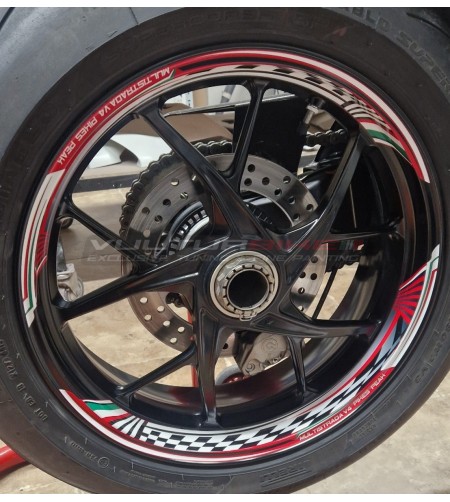 Kit de pegatinas para ruedas Ducati Multistrada V4 Pikes Peak