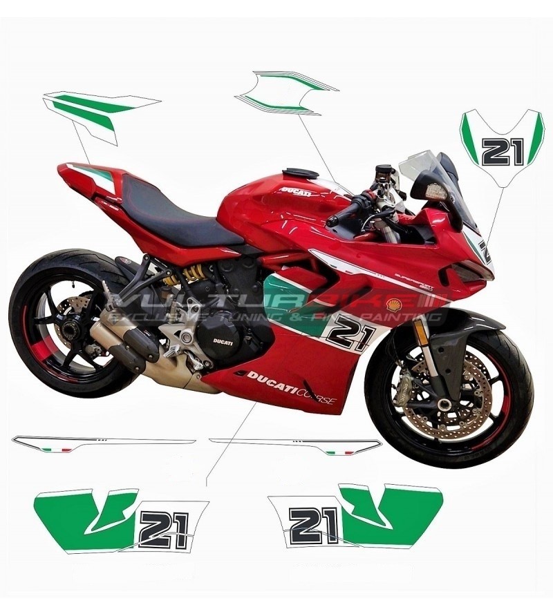 Kit de pegatinas de diseño Troy Bayliss - Ducati Supersport 950