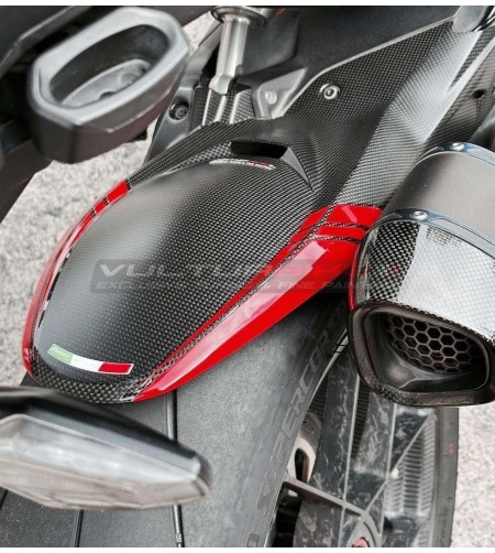 Garde-boue arrière en carbone version custom - Ducati Multistrada V4 Pikes Peak 