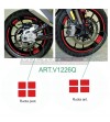 Coloured adhesive rectangles for wheels - Ducati Multistrada V4 / 950