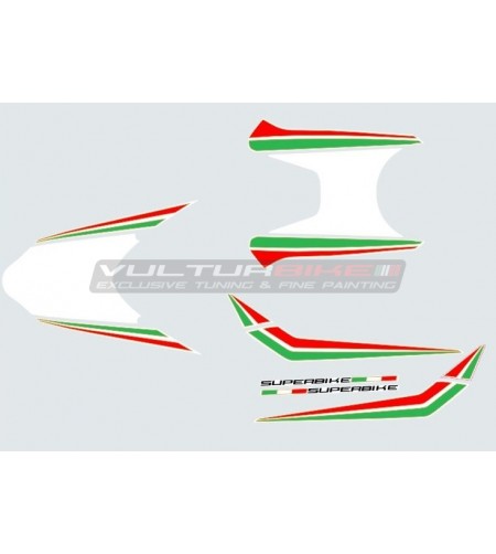 Personalisierte dreifarbige Aufkleber - Ducati Panigale 959/1299